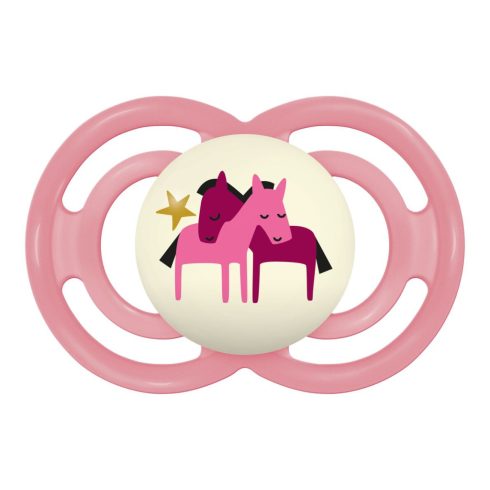 MAM Perfect Night 16+ szilikon nyugtató cumi - Rózsaszín lóvacska