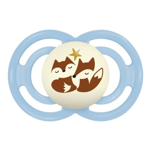 MAM Perfect Night 16+ szilikon nyugtató cumi - Kék róka 