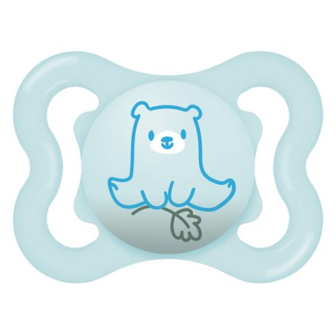 MAM Supreme 0+ szilikon nyugtató cumi 2db - Maci és Levél 