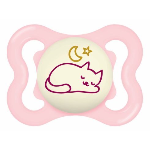 Mam Supreme Night 0+ szilikon nyugtató cumi 2 db - Cica és Csiga 