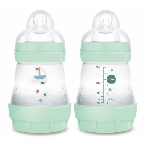 Mam 160 ml  Anti-Colic 0 hó + cumisüveg - menta hajó 