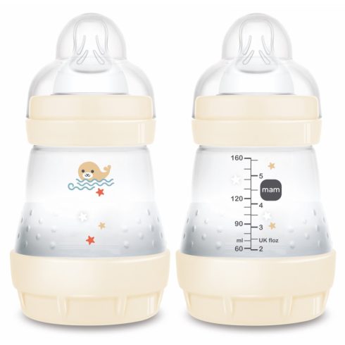 Mam 160 ml  Anti-Colic 0 hó + cumisüveg - bézs foka