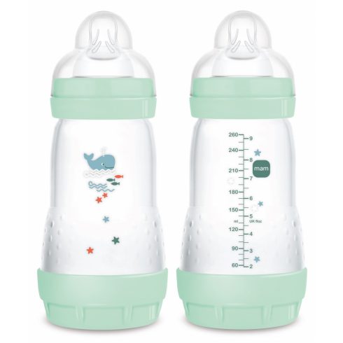 Mam 260 ml  Anti-Colic 2+ cumisüveg - Menta bálna 