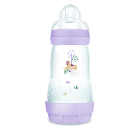 MAM Anti-Colic Matt cumisüveg 260ml 2hó+  Lila Tigris 