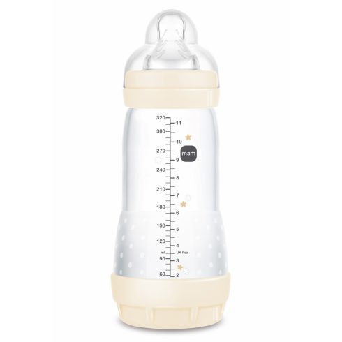 Mam Anti-Colic cumisüveg 320 ml  4 hó + bézs hal 