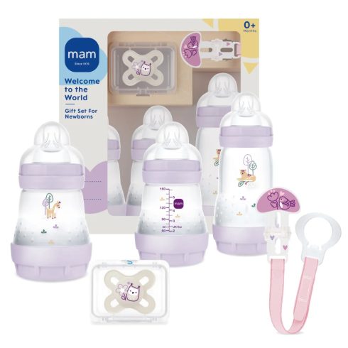 Mam Welcome to the world ajándékszett újszülötteknek  - lila