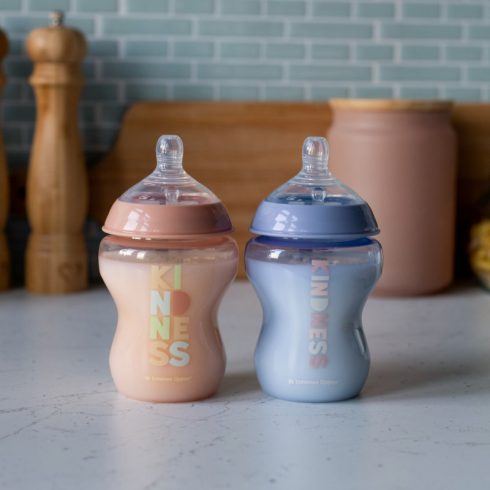 Tommee Tippee Closer To Nature 2*260ml cumisüveg 0+ - terrakotta/kék