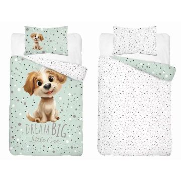 Pamut ágynemű huzat 90*120 cm - Legjobb barátja menta