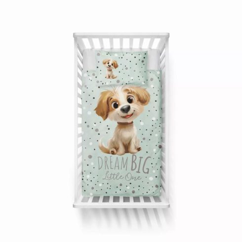 Pamut ágynemű huzat 100*135 cm - Legjobb barátja menta