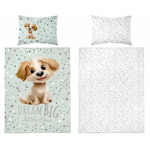 Pamut ágynemű huzat 100*135 cm - Legjobb barátja menta