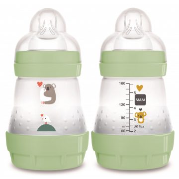 Mam 160 ml  Anti-Colic 0 + cumisüveg - zöld koalás