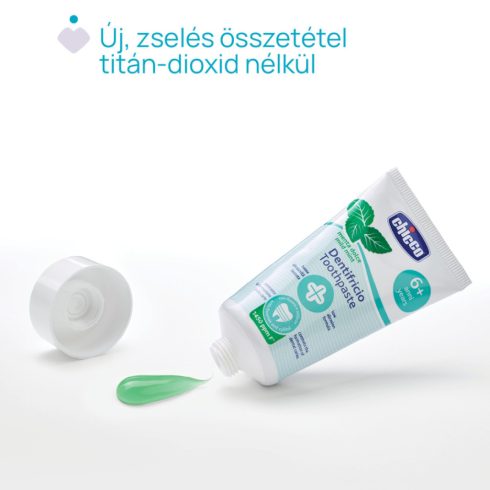 Chicco Menta ízű fogkrém fluoridos 50 ml xilittel 6 év+