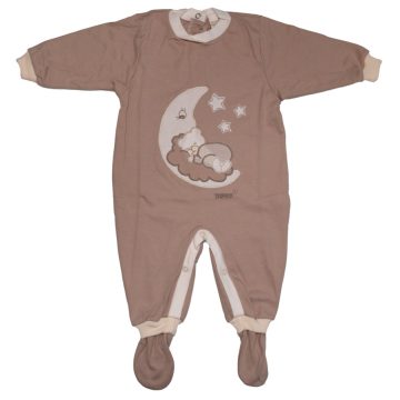   Trimex Pamut hosszú ujjú rugdalózó (68) holdon alvó maci