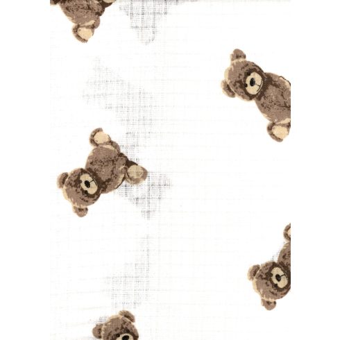 Mintás textil pelenka 1db-os - barna maci 