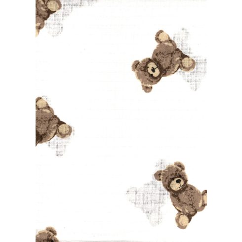 Mintás textil pelenka 1db-os - barna maci 