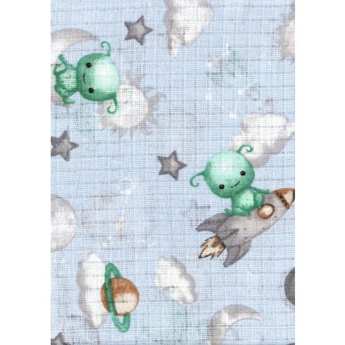 Mintás textil pelenka 1db-os - Marslakócska