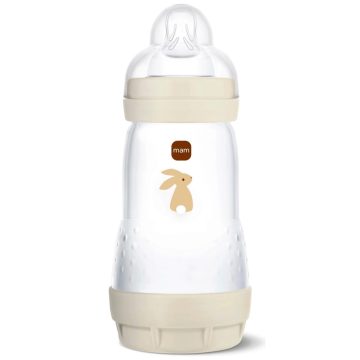 Mam 260 ml  Anti-Colic 2+ cumisüveg - Bézs nyuszi 