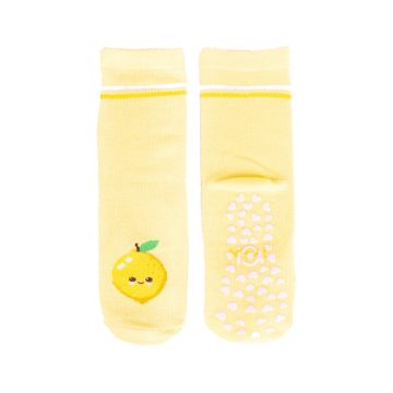 Yo! ABS csúszásgátlós zokni 20/22 - sárga/citrom