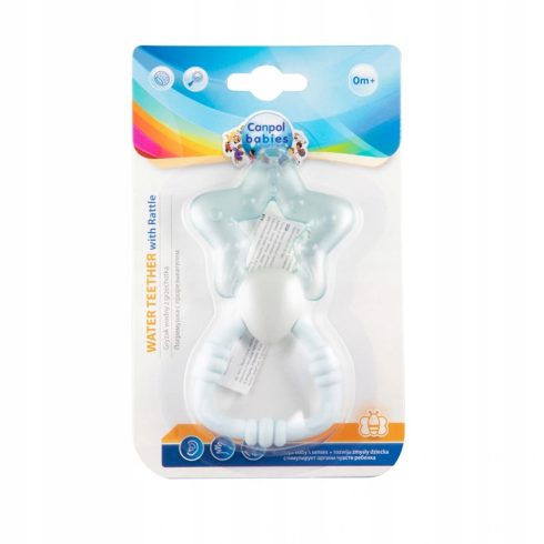 Canpol csörgő hűtőrágókával - kék csillag