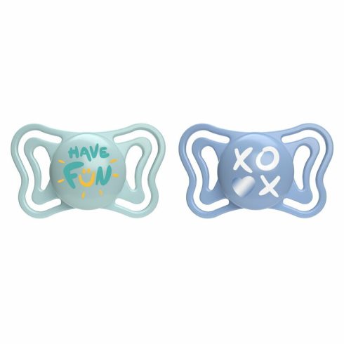 Chicco Physio Forma Light szilikon cumi 2 db, 6-16 hó zöld/kék