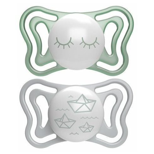 Chicco Physio Forma Light éjszaka világítós szilikon cumi 2 db, 16-36 hó