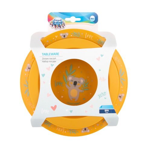 Canpol étkészlet 2 db-os 9hó+ sárga 