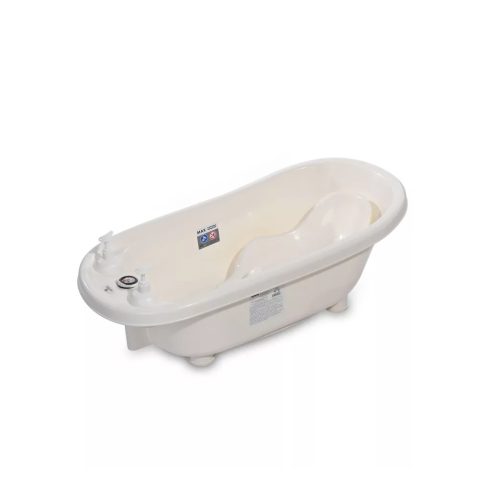 Lorelli kád leeresztő dugóval, babatartóval 88 cm + kádállvány - White