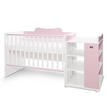 Lorelli Multi kombi ágy - White Orchid Pink 