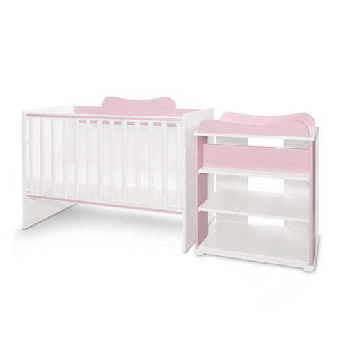 Lorelli Multi kombi ágy - White Orchid Pink 