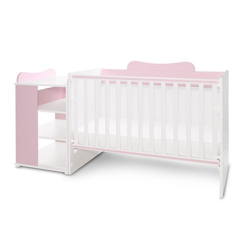 Lorelli Multi kombi ágy - White Orchid Pink 
