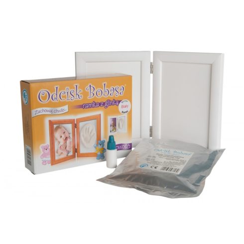 Lenyomat készítő képkeret - fehér