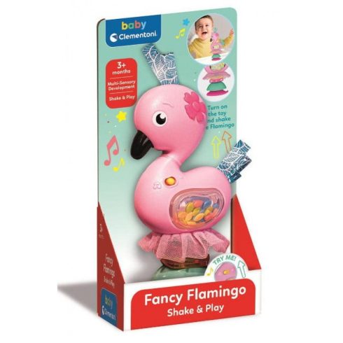 Clementoni Interaktív flamingó csörgő fénnyel és hanggal