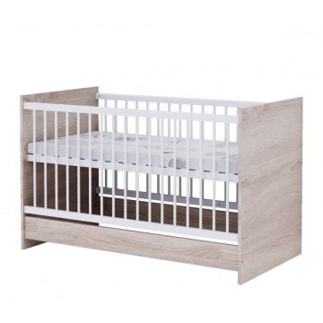   Baby Shop Basic 70×140-es átalakítható babaágy - sonoma tölgy