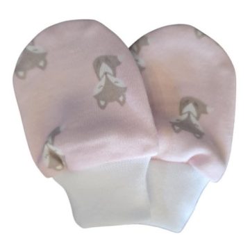 Újszülött karmolás elleni kesztyű - Rózsa Róka 