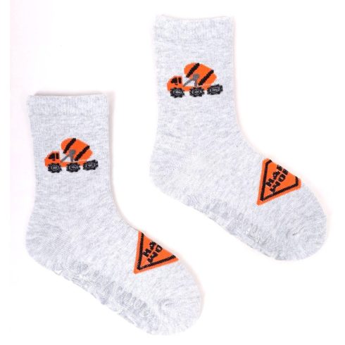 Yo!club ABS csúszásgátlós zokni (20-22) - szürke 