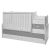 Lorelli Maxi Plus kombi ágy 70x160 - White/Stone Grey ÚJ 