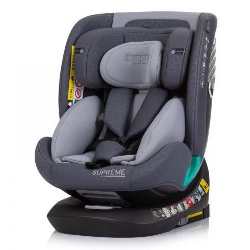 Chipolino Supreme autósülés Isofix 40-150cm - Granite 