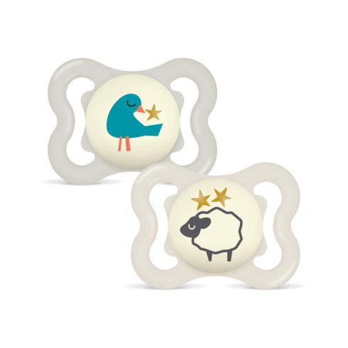 Mam Supreme Night 0-6 hó  szilikon nyugtató cumi 2 db - Unisex