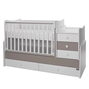 Lorelli Maxi Plus kombi ágy 70x160 - White & String ÚJ 