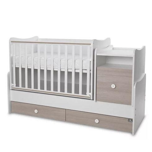 Lorelli Trend PLUS kombi ágy 70x165 - White & Amber ÚJ