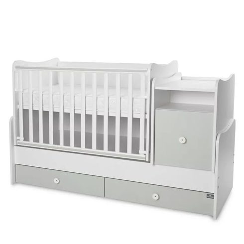 Lorelli Trend PLUS kombi ágy 70x165 - White & Milky Green ÚJ 