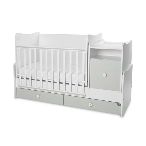 Lorelli Trend PLUS kombi ágy 70x165 - White & Milky Green ÚJ 