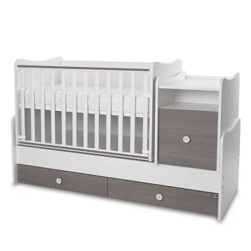 Lorelli Trend PLUS kombi ágy 70x165 - White & Caffe ÚJ
