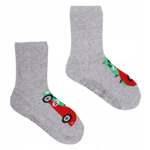 Yo!club ABS csúszásgátlós zokni (20-22) - szürke autó 