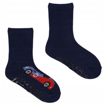 Yo!club ABS csúszásgátlós zokni (20-22) - s.kék autó 