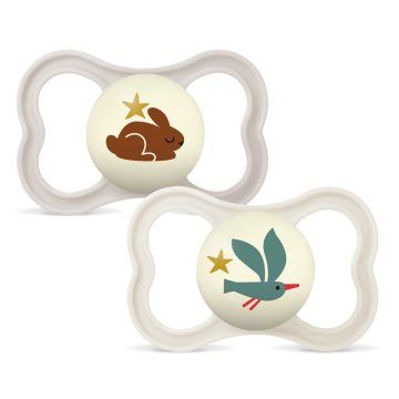 MAM Supreme Night 6+ szilikon nyugtató cumi 2 db - Unisex