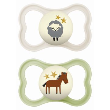 MAM Supreme Night 16+ szilikon nyugtató cumi 2 db - Unisex