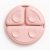 Bocioland szilikon osztott tányér tapadókoronggal  6m+ rózsaszín