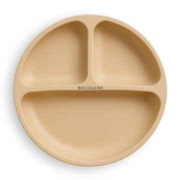   Bocioland szilikon osztott tányér tapadókoronggal  6m+ bézs