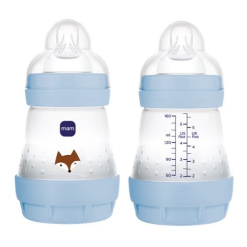 MAM Anti-Colic cumisüveg 160ml 0hó+ Kék róka 